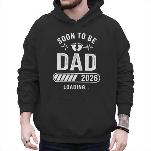 Soon To Be Dad 2026 Loading Men Hoodie - Father's Day Fun