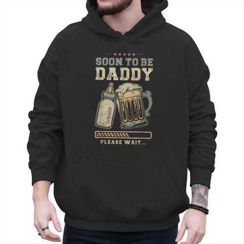 Soon To Be Daddy Fatherhood Baby Announcement Future Dad Men Hoodie - Father's Day Fun