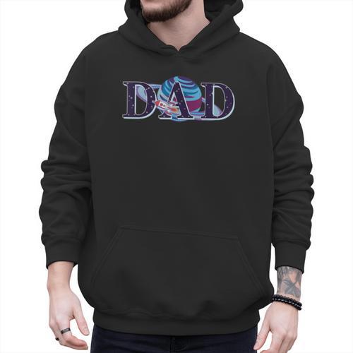 Space Dad Family Matching Mom Space Birthday Theme Party Men Hoodie - Father's Day Fun