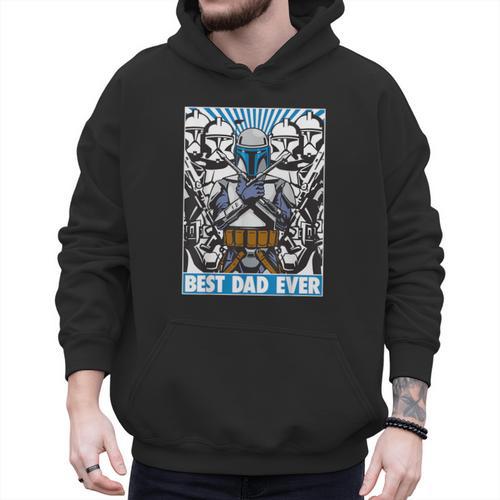 Star Wars Father's Day Jango Fett Best Dad Ever Men Hoodie - Father's Day Fun