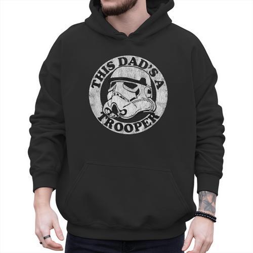Star Wars Father's Day Stormtrooper This Dad Is A Trooper Circle Men Hoodie - Father's Day Fun