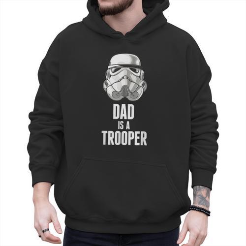Star Wars Father's Day Stormtrooper Dad Is A Trooper Vintage Men Hoodie - Father's Day Fun