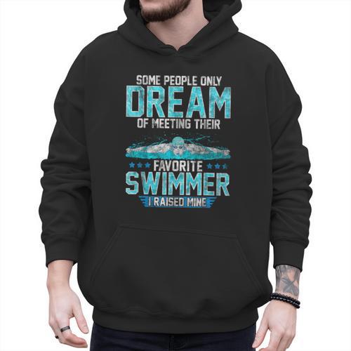 Swimming Parent Swimmer Mom Dad My Favorite Swim Meet Men Hoodie - Father's Day Fun
