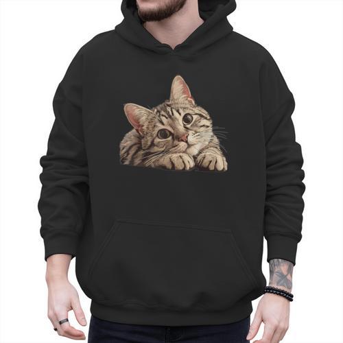 Tabby Cat Mom Dad Pet Shop Tabby Cats Kitten Tabby Cat Men Hoodie - Father's Day Fun