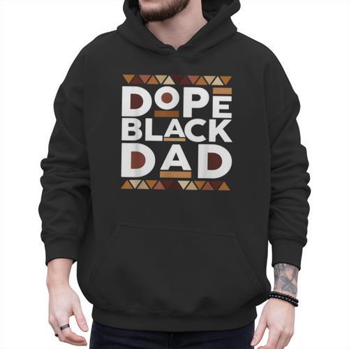 History Month Family Matching Melanin Dope Black Dad Men Hoodie - Father's Day Fun