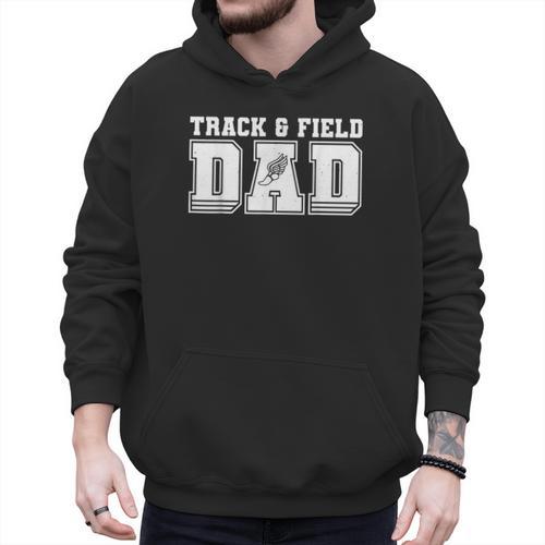 Track & Field Dad Sport Fathers Day Boys Men Hoodie - Father's Day Fun