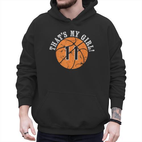 Unique That's My Girl 11 Basketball Player Mom Or Dad Men Hoodie - Father's Day Fun