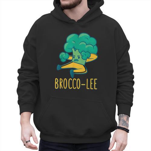 Vegetable Word Game Dad Joke Brocco-Lee Broccoli Men Hoodie - Father's Day Fun