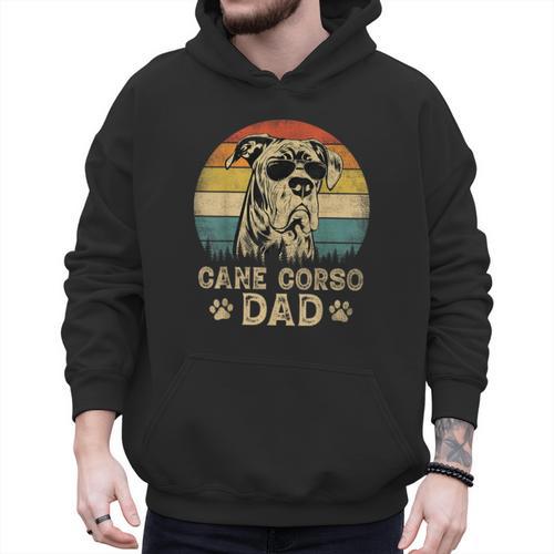 Vintage Cane Corso Dad Dog Lovers Father's Day Tee Men Hoodie - Father's Day Fun