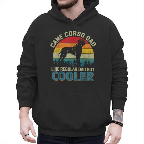 Vintage Cane Corso Dad Like Regular Dad But Cooler Men Hoodie - Father's Day Fun