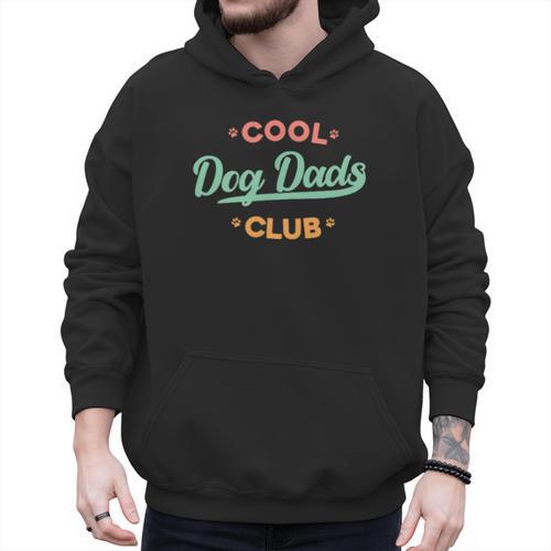 Vintage Cool Dog Dads Club Father's Day Dog Lover Men Hoodie - Father's Day Fun