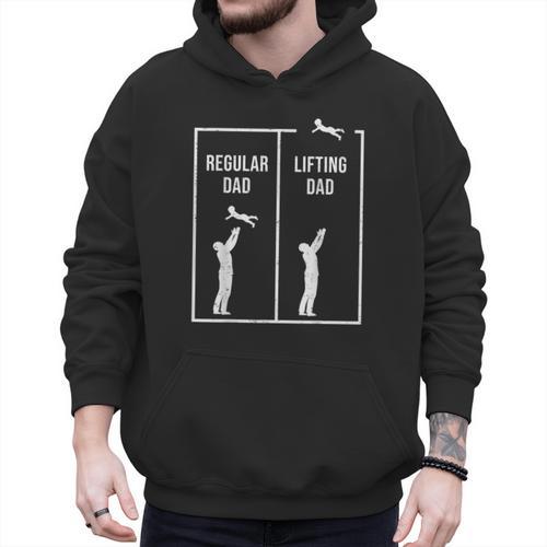 Weightlifting Workout Fitness Father Gym I Lifting Dad Men Hoodie - Father's Day Fun