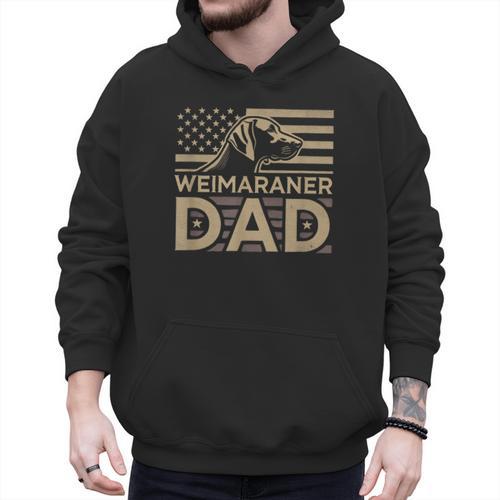 Weimaraners Lover & Weimaraner Shirts Weimaraner Dad -Adults -Kids - Small Short Sleeve V-Neck Polyester Casual Humorous Lover All Seasons Men Hoodie - Father's Day Fun