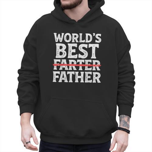 World's Best Father Farter Dad Daddy Papa Joke Men Hoodie - Father's Day Fun