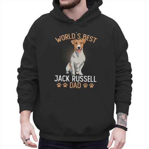 World´s Best Jack Russell Terrier Dad Dog Owner Men Men Hoodie - Father's Day Fun