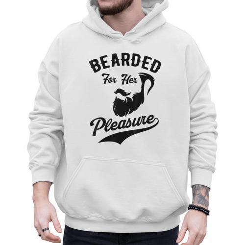 Bearded For Her Pleasure Bearded Dad Father Men Hoodie - Father's Day Fun