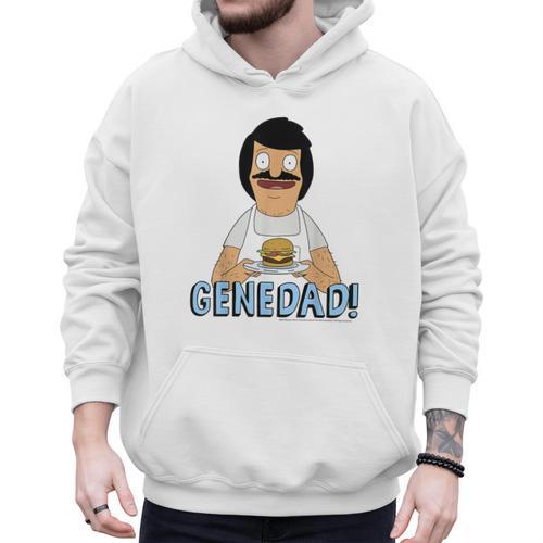 Bob's Burgers Gene Dad Portrait Men Hoodie - Father's Day Fun
