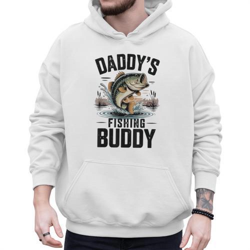Boy Daddy Fishing Buddy Matching Fishing Bass Fishing Men Hoodie - Father's Day Fun