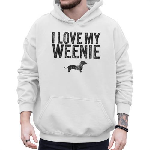 Dachshund Dog I Love My Weenie Dad Mom Dog Lover Men Hoodie - Father's Day Fun
