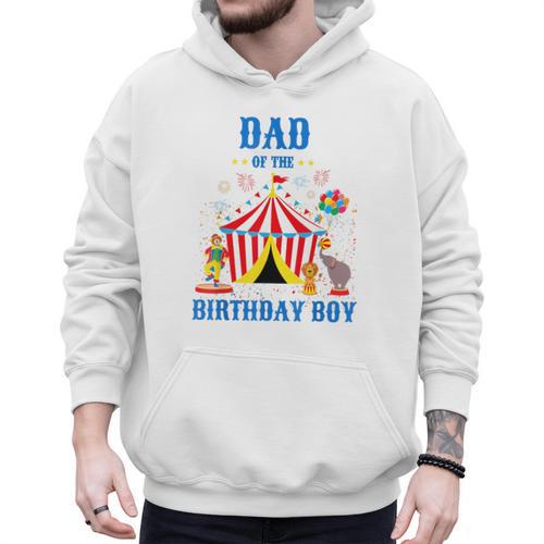 Dad Of The Birthday Boy Circus Ringmaster Party Birthday Men Hoodie - Father's Day Fun