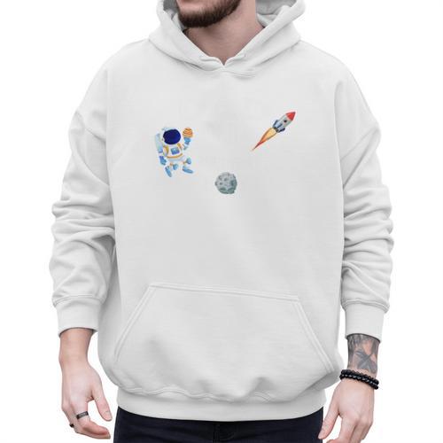 Dad Of The Birthday Boy Space Astronaut Birthday Family Men Hoodie - Father's Day Fun