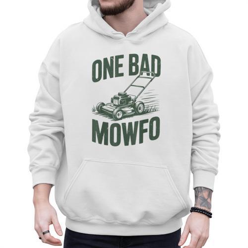 Dad Lawn Mowing One Bad Mowfo Mower Dad Gardening Men Hoodie - Father's Day Fun