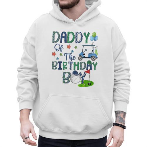 Daddy Of The Birthday Boy Hole In One Golf Lover Men Hoodie - Father's Day Fun