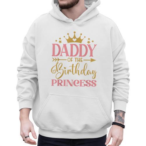 Daddy Of The Birthday For Girl 1st Birthday Princess Girl Men Hoodie - Father's Day Fun