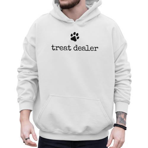 Dog Treat Dealer Vintage Pet Print Dog Dad Mom Men Hoodie - Father's Day Fun