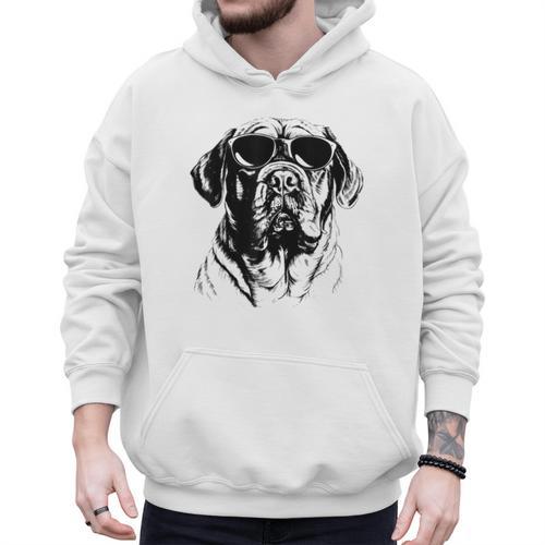 English Mastiff Sketch Drawing Art Dog Lover Mom Dad Women Men Hoodie - Father's Day Fun