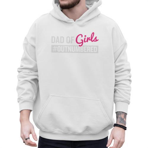 Father's Day Dad From Girl Outnumbered Men Hoodie - Father's Day Fun