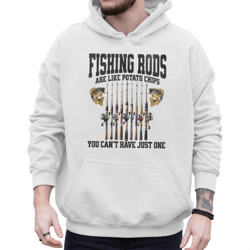 Fishing Tuna Bass Rod Fisherman Cool Dad Quote Men Hoodie - Father's Day Fun
