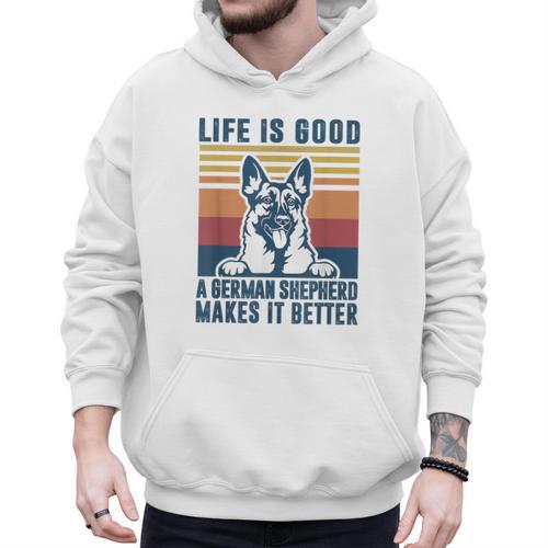 German Shepherd Men Women Dog Dad Mom German Shepherd Men Hoodie - Father's Day Fun