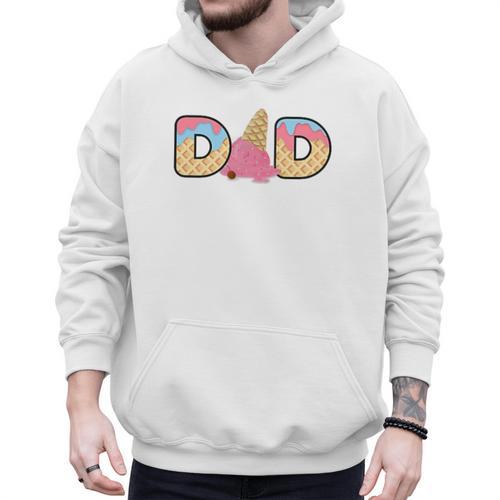 Ice Cream Dad 1st Birthday Matching Family Men Hoodie - Father's Day Fun