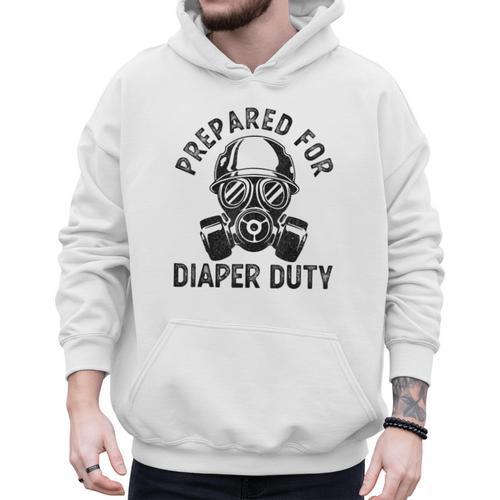 New Dad Prepared For Diaper Duty Men Hoodie - Father's Day Fun