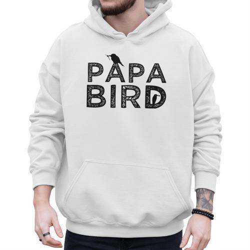 Papa Bird Father Day Dad Birds Quote Saying Men Hoodie - Father's Day Fun