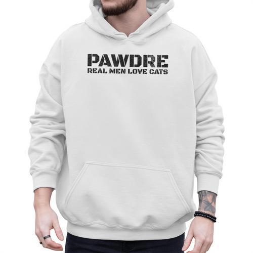 PAWDRE Real Men Love Cats Feline Father Cat Dad Men Hoodie - Father's Day Fun