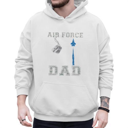 Proud Air Force Dad US Air Force Graduation Dad Men Hoodie - Father's Day Fun