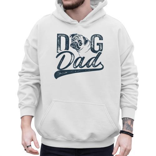 Pug Dog Dad Men Men Hoodie - Father's Day Fun