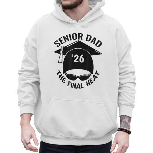 Swim Senior Dad 2026 The Final Heat Men Hoodie - Father's Day Fun