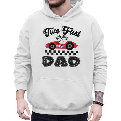 Two Fast Dad Of The Birthday Boy Racing Car Family Men Hoodie - Father's Day Fun