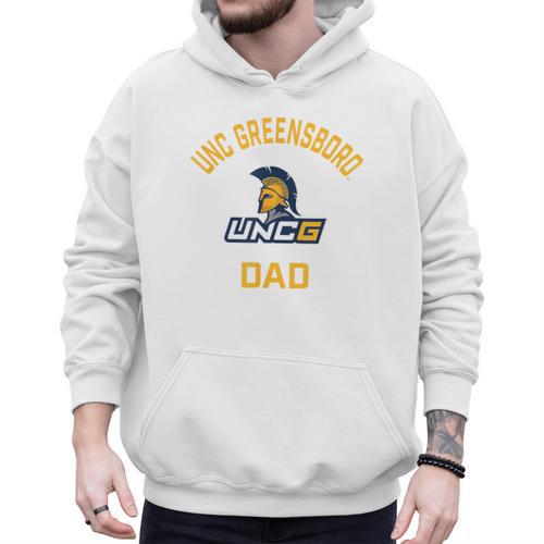 UNC Greensboro UNCG Spartans Arched Dad Men Hoodie - Father's Day Fun