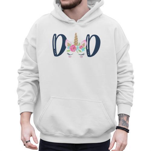 Unicorn Dad Birthday Shirt Matching Family Party Tee T-Shirt Men Hoodie - Father's Day Fun