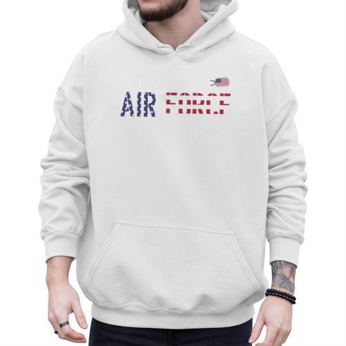 US Flag Proud Air Force Dad Men Hoodie - Father's Day Fun