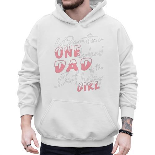 Winter Onederland 1st Birthday Theme Dad Of Birthday Girl Men Hoodie - Father's Day Fun