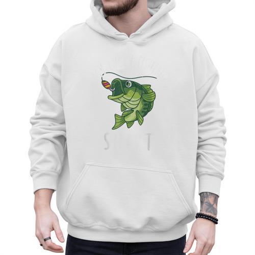 Youth Boy My Lucky Fishing-Shirt Bass Fish Dad Men Hoodie - Father's Day Fun