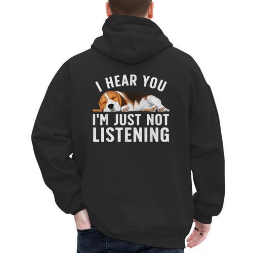 Beagle For Men Women Dad Mom Beagle Dog Lovers Men's Hoodie Back Print - Father's Day Fun