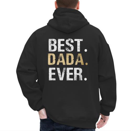 Birthday Fathers Day Christmas For Dada Dada From Granddaughter Grandson Best Dada Men's Hoodie Back Print - Father's Day Fun