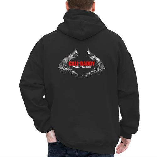 Call Of Daddy Parenting Ops Shirt Gamer Dad Men's Hoodie Back Print - Father's Day Fun