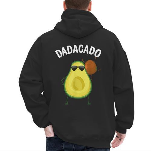 Cute Avocado For Dad Men Fruit Avocado Pear Lovers Men's Hoodie Back Print - Father's Day Fun